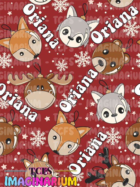 Custom Printery - LIMITED Christmas Animal Names Option 1 - CUSTOM NAMES