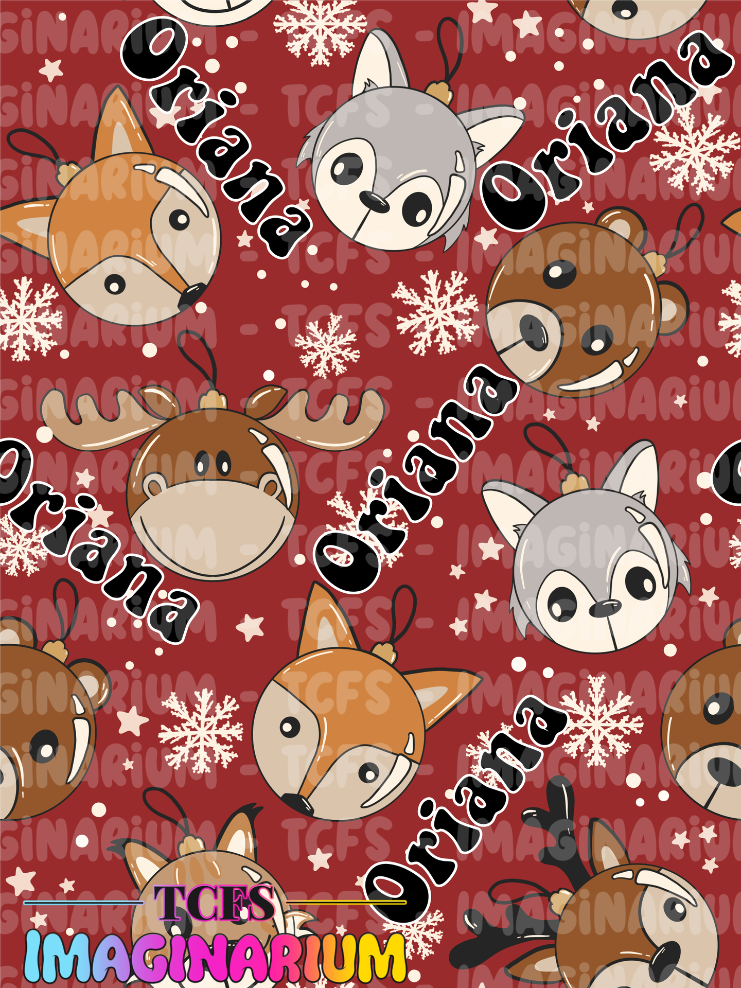 Custom Printery - LIMITED Christmas Animal Names Option 1 - CUSTOM NAMES