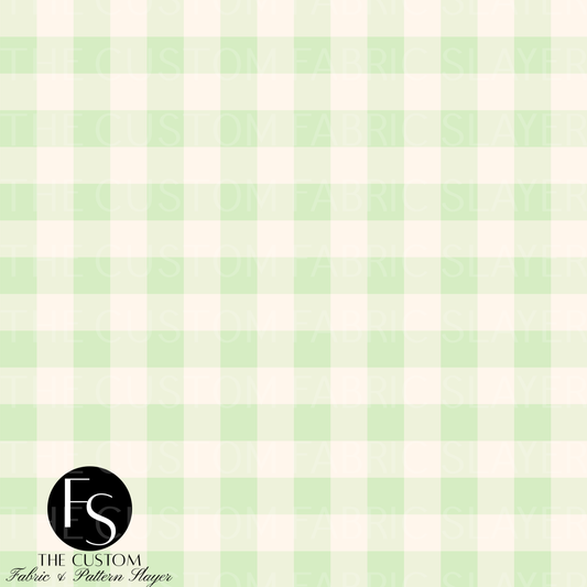 Pastel Easter Bunny Gingham Coordinate E - LYSSDOODLES