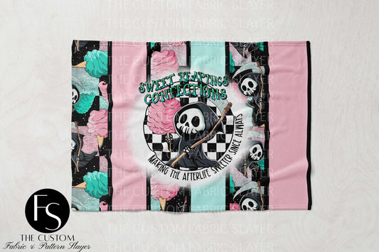 The Custom Fabric Slayer Blankets - Cotton Candy Reaper - SPOOKYSQUAD
