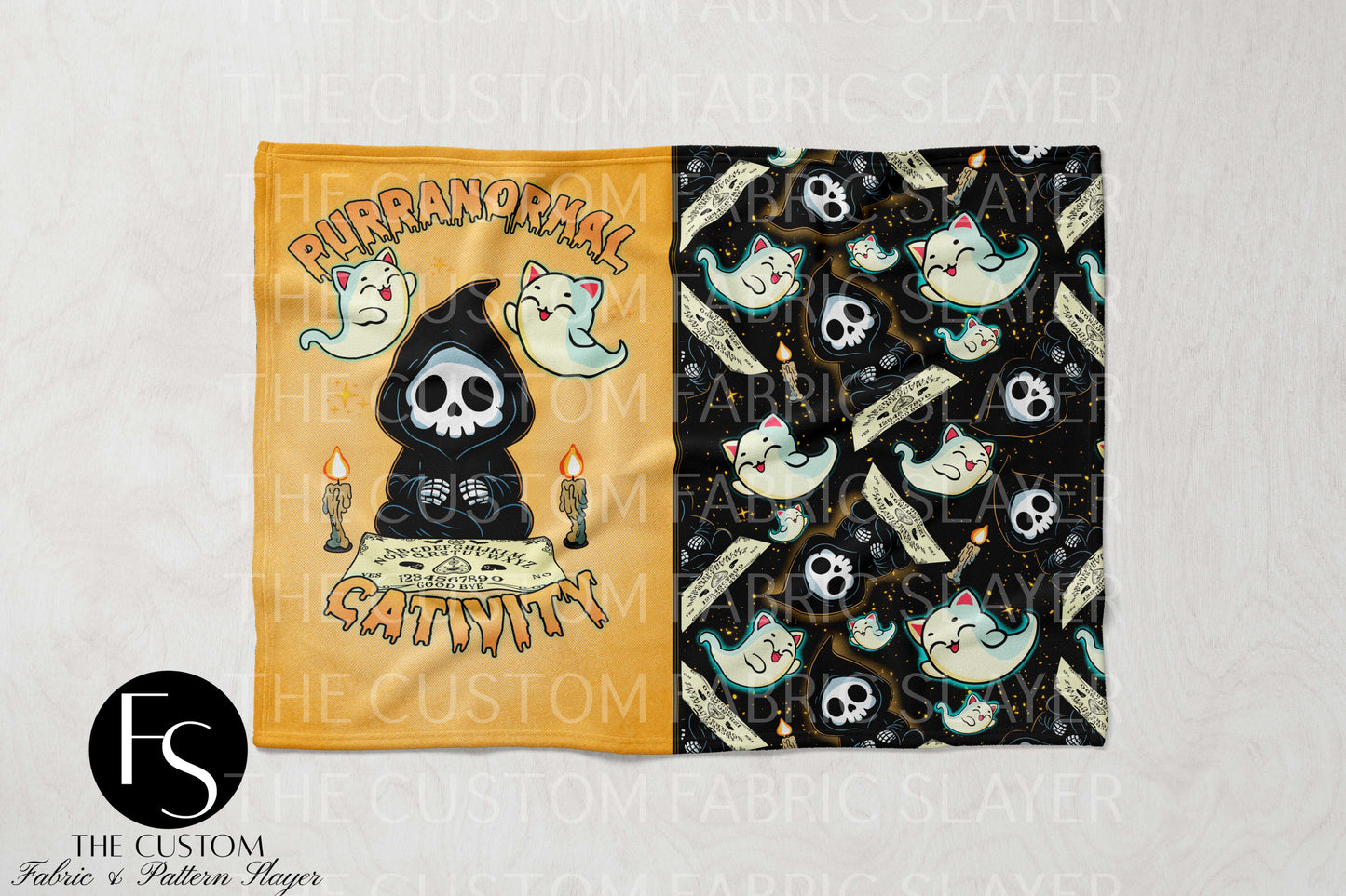 The Custom Fabric Slayer Blankets - Paranormal Cativity - SPOOKYSQUAD