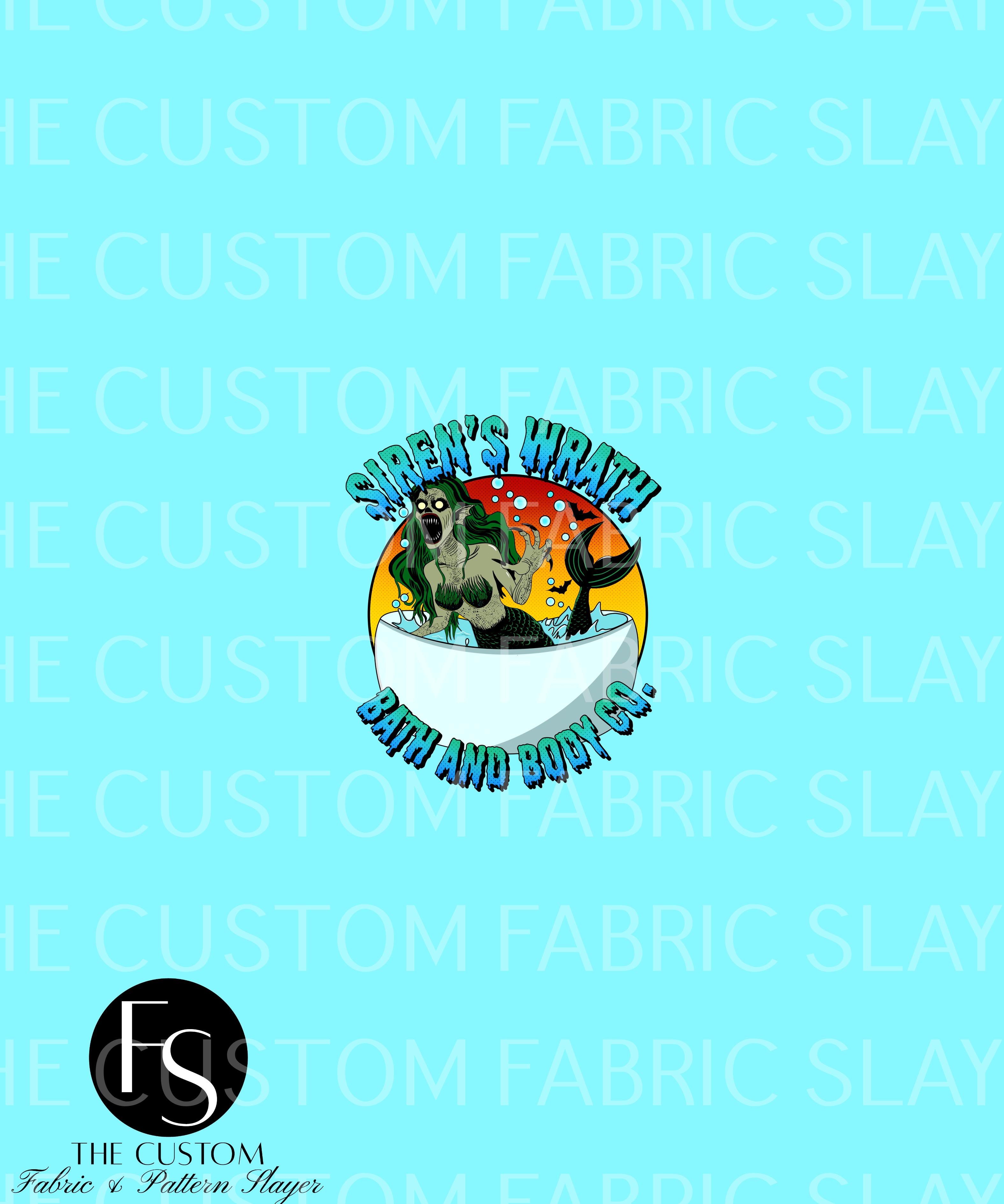 Siren's Wrath - SPOOKYSQUADDIGITAL Panel – The Custom Fabric Slayer