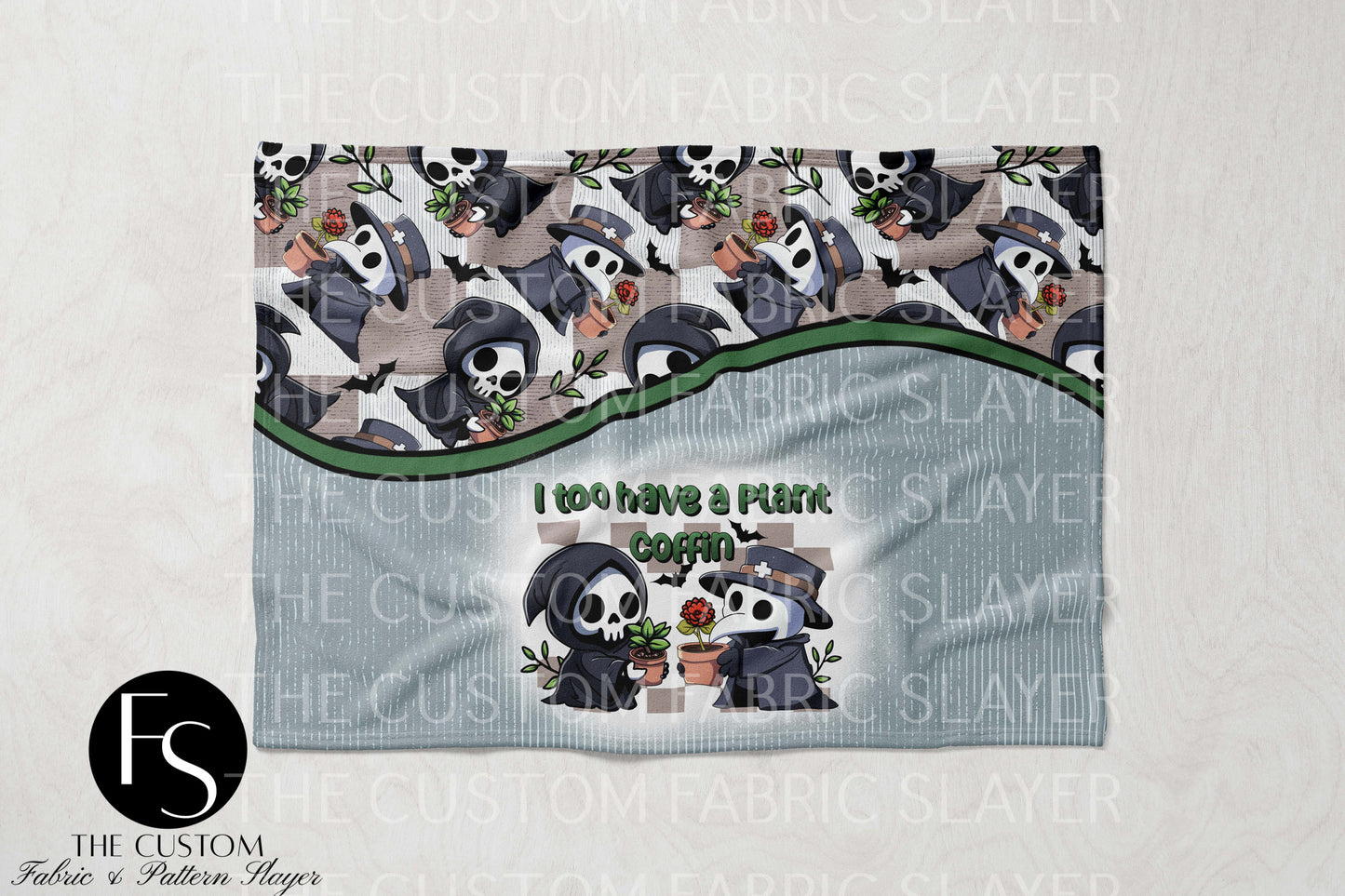 The Custom Fabric Slayer Blankets - Plant Coffin - SPOOKYSQUAD