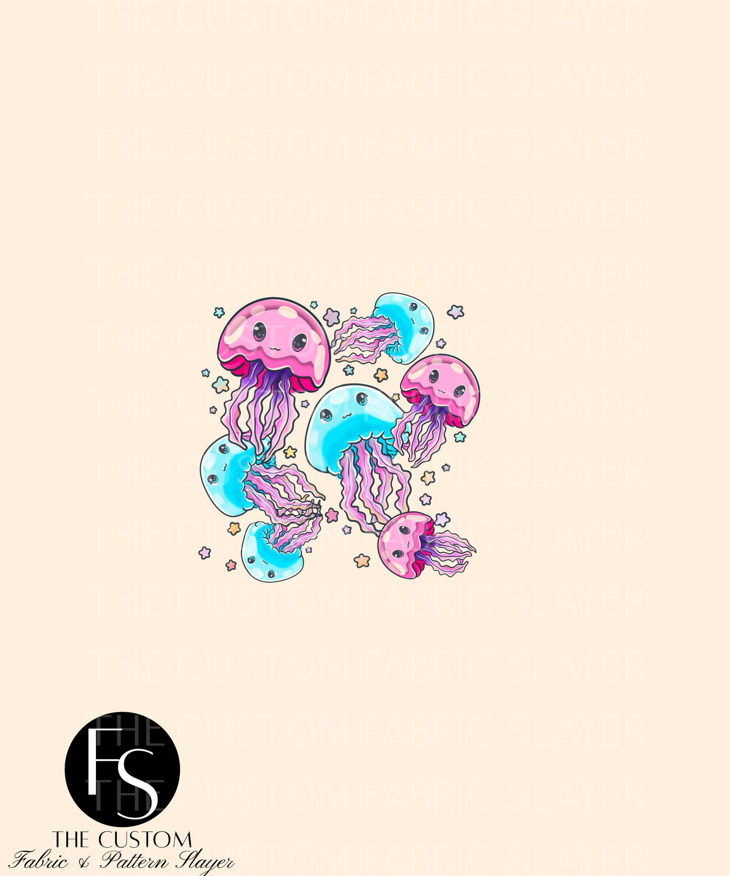 Jellyfish B - LYSSDOODLES Panel