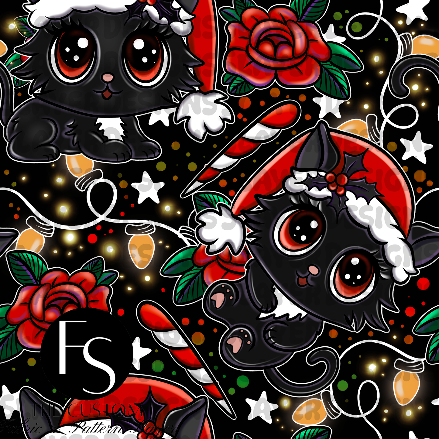 Christmas Cats - ILLUMINATEDINKDIGITAL