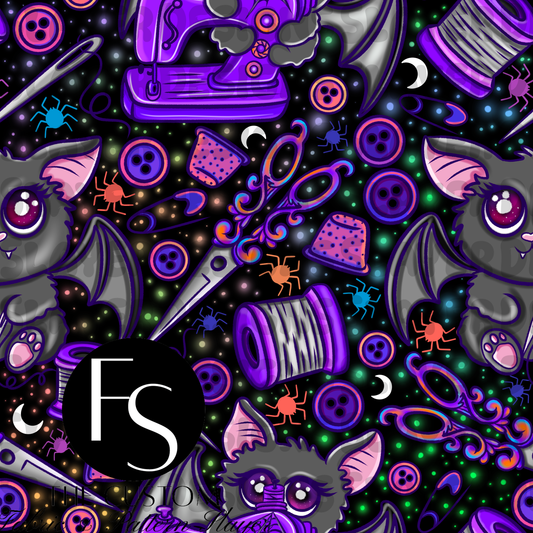 Sewing Bats - ILLUMINATEDINKDIGITAL