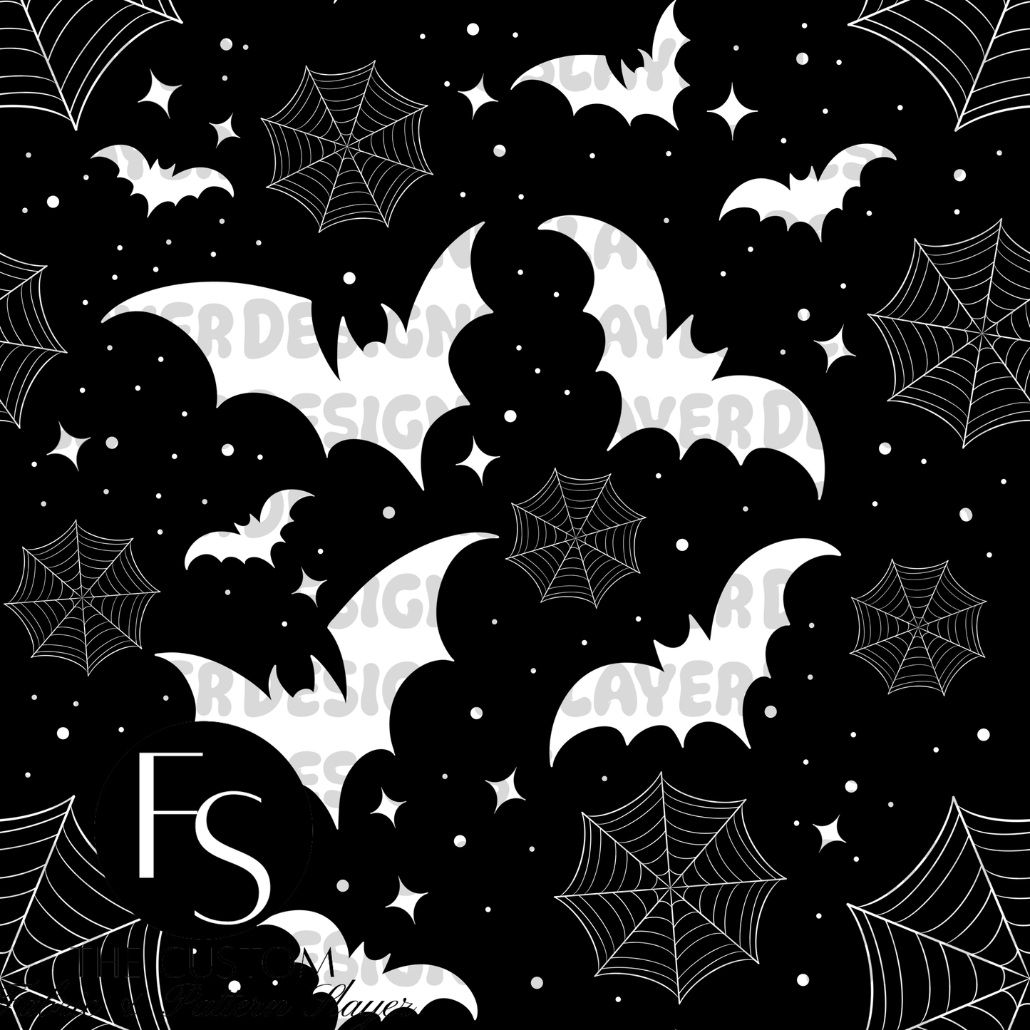 Monochrome Bats - SPOOKYSQUADDIGITALS