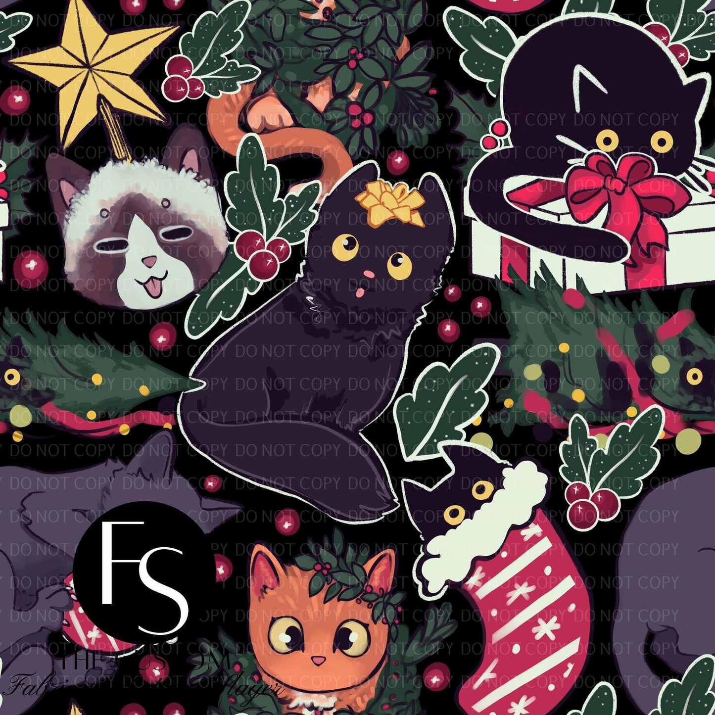 Spooky Christmas Kitties - HEXREJECT