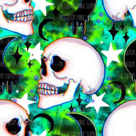 Reverse Tie Dye Skulls - ILLUMINATEDINKDIGITALS